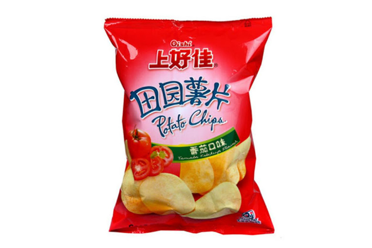 OISHI POTATO CHIPS TOMATO FLAVOR 50G